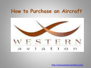 How to Purchase an Aircraft
