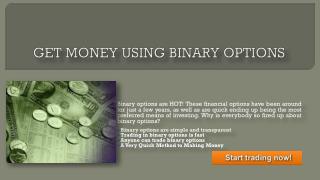 Make money through binary options