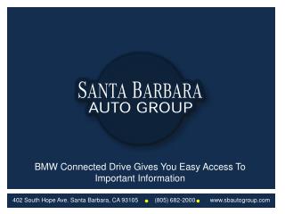 BMW Connected Drive Gives You Easy Access To Important Infor
