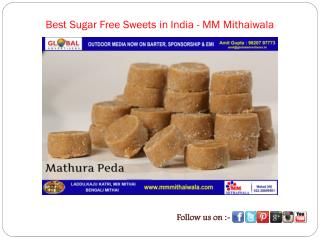 Best Sugar Free Sweets in India - MM Mithaiwala