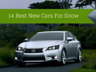 14 Best New Cars For Snow