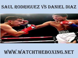 watch Saul Rodriguez vs Daniel Diaz online 7 February 2015 l