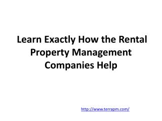 Learn Exactly How the Rental Property Management