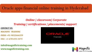 Oracle apps financial online training