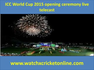 ICC World Cup 2015 live telecast