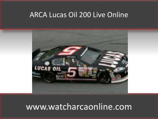ARCA Lucas Oil 200 Live Online