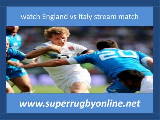 Italy vs England live rugby