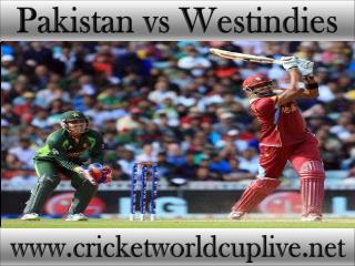 Pakistan vs West indies Live Streaming