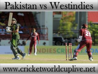 Pakistan vs West indies match will be live telecast on 21 fe