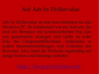 Entfernen Ads by Dollarvalue