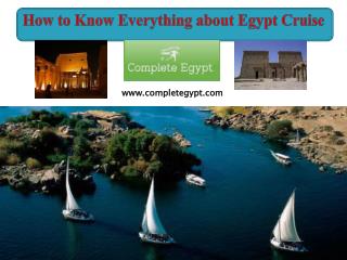 How to Know Everything about Egypt Cruise