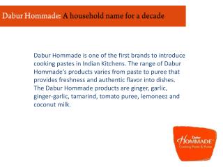 Dabur Hommade: A household name for a decade