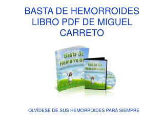 Basta de Hemorroides libro pdf de Miguel Carreto