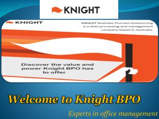 Outsourced Bookkeeping and Accounting Solution by Knight BPO