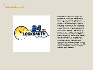Locksmith South Bank