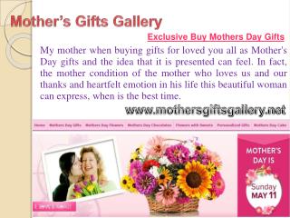 Mothers Day Gifts Online