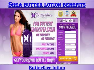 Shea butter lotion benefits