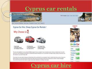 Cyprus car rentals