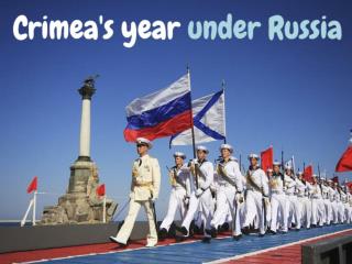 Crimea's year under Russia