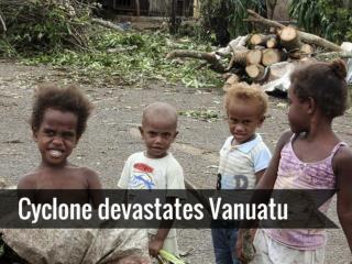 Cyclone devastates Vanuatu