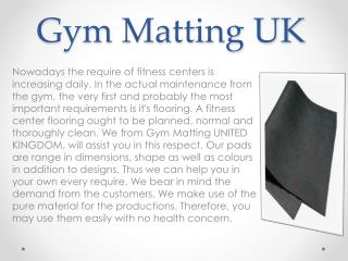 Gym Matting UK