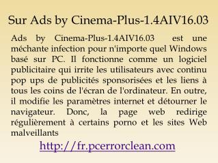 Supprimer Ads by Cinema-Plus-1.4AIV16.03