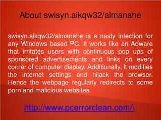 Remove swisyn.aikqw32/almanahe: eradicate it permanently