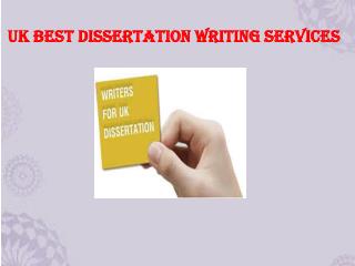 UK best dissertation writing services