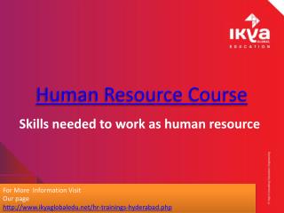 Core HR Training - Ikya Global Education