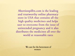 Use misoprostol tablet for safe abortion