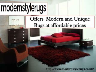 Trying to buying modern and unique rugs?