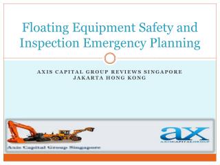 Floating Equipment Safety and Inspection Emergency Planning