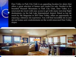 Great Selection of Homes for Sale in Deer Valley