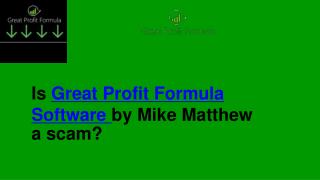 Great profit formula