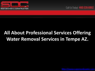 Services offering water removal services in Tempe AZ