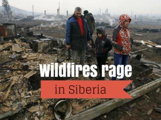 Wildfires rage in Siberia
