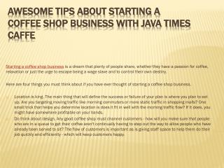 Awesome Tips About Starting A Coffee Shop Business With Java