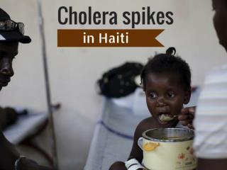 Cholera spikes in Haiti