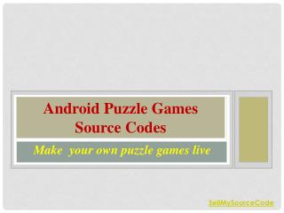 Buy Andorid Source Code of Popular Puzzle Games