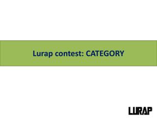 Lurap contest: CATEGORY