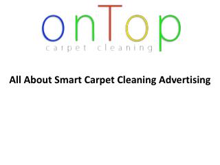All About Smart Carpet Cleaning Advertising