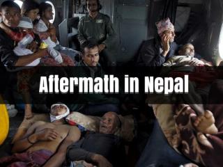 Aftermath in Nepal