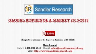 Bisphenol A Market to Grow at 5.1% CAGR by 2019