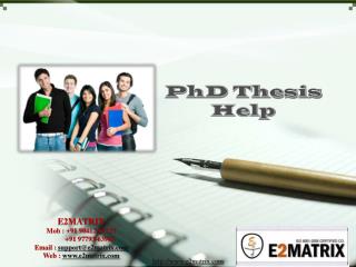 Phd thesis
