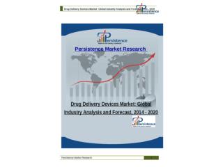 Drug Delivery Devices Market: Global Industry Analysis and F