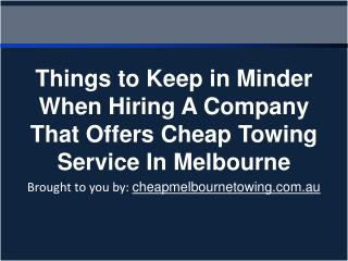 Things to Keep in Minder When Hiring A Company That Offers