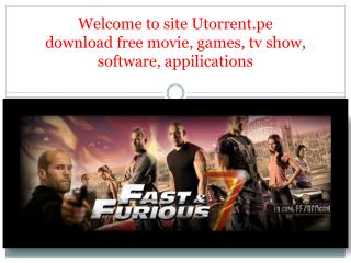 Free Download movies with utorrent.pe