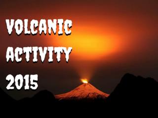Volcanic activity 2015