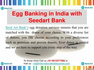 Egg Banking in India with Seedart Bank