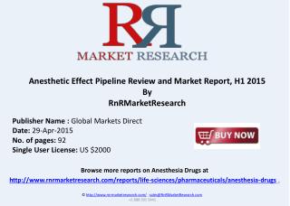 Anesthetic Effect Pipeline Review and Market Report 2015